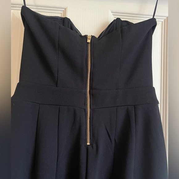 Express Black Strapless Sweetheart Neck Jumpsuit - Picture 7 of 12